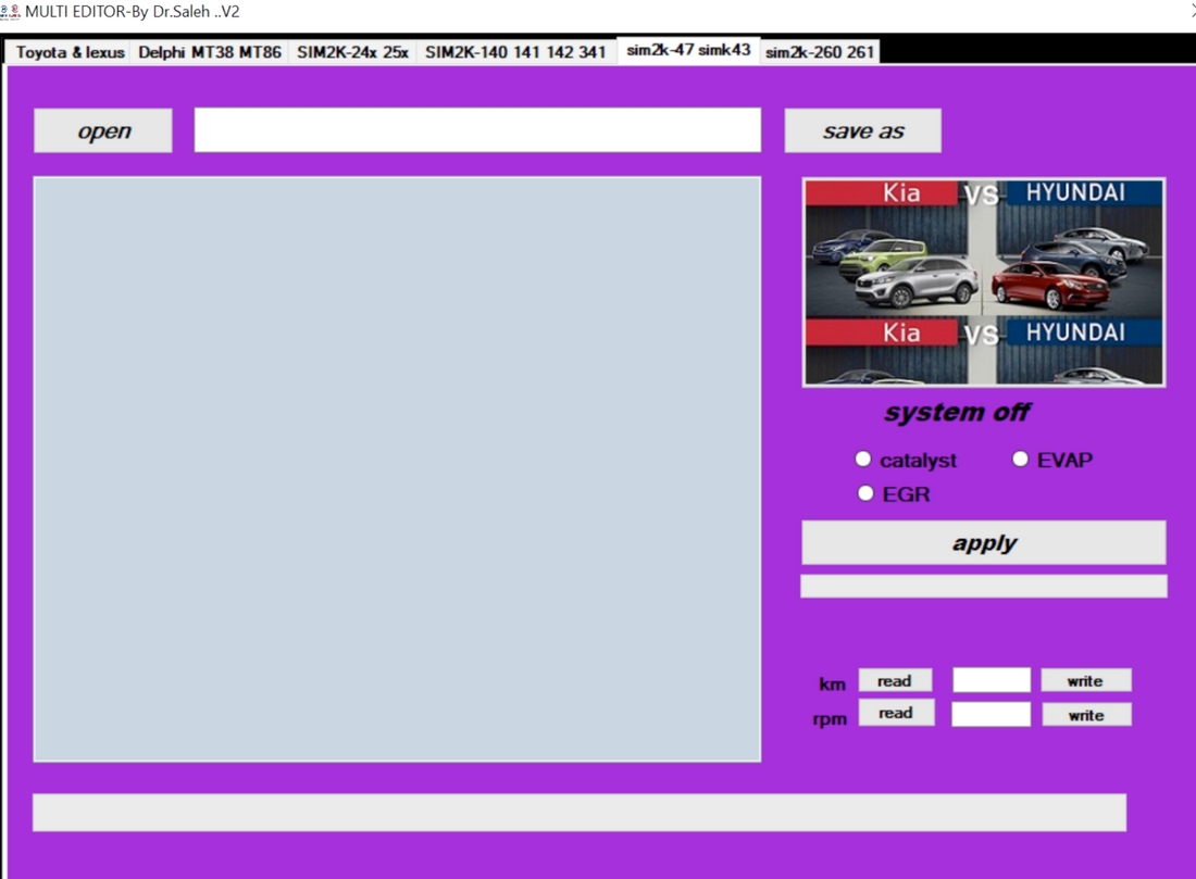 Multi Editor V2.0 (EGR, DPF, FAP) DOSTĘP NA ZAWSZE WSZYSTKIE JĘZYKI