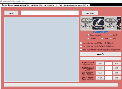 Multi Editor V2.0 (EGR, DPF, FAP) DOSTĘP NA ZAWSZE WSZYSTKIE JĘZYKI